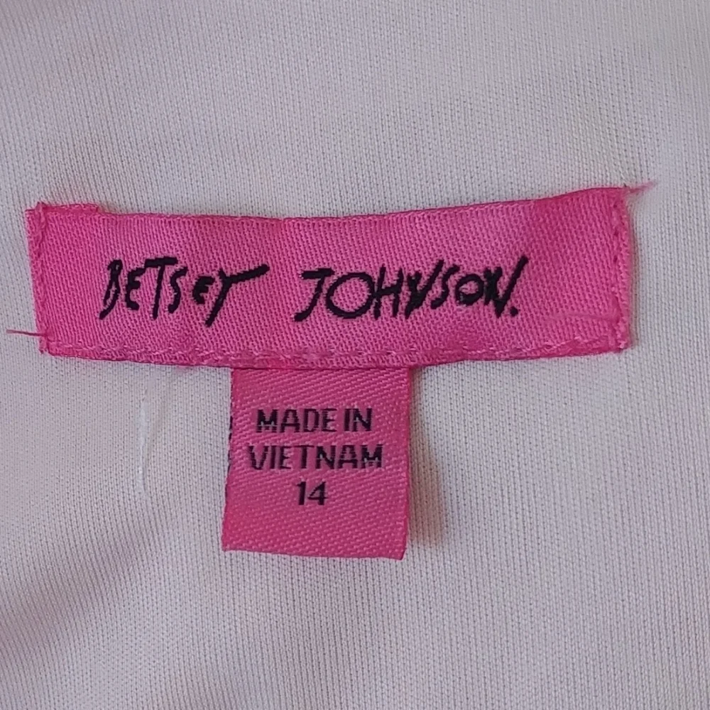 Betsey Johnson Dress‎ Size 14 Peach Call of the Wild Leopard Print Wrap FRO1W90 - Picture 3 of 13